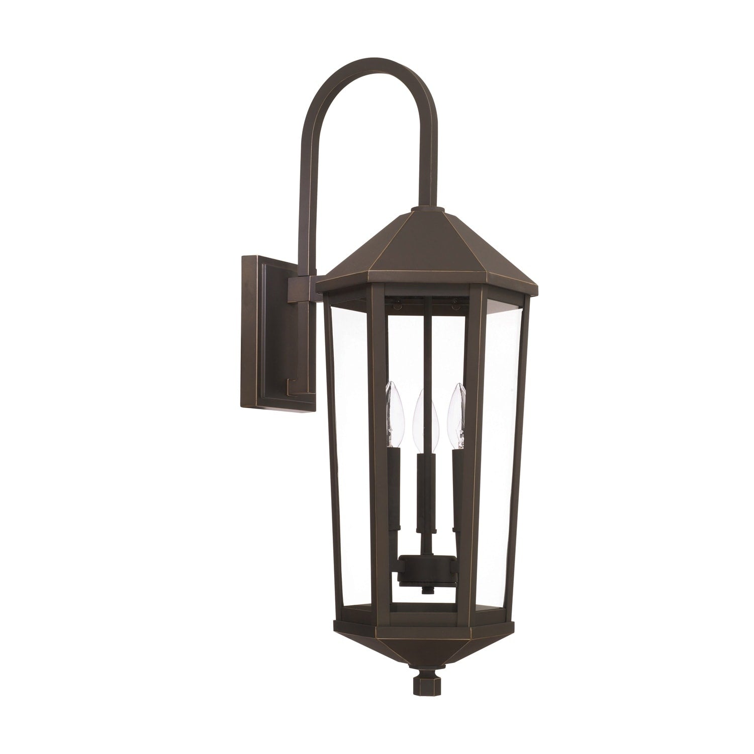 Capital Ellsworth 3 Light Oiled Bronze Outdoor Wall Lantern