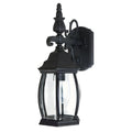 French Country 1 Light Black Outdoor Wall Lantern