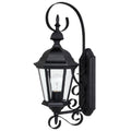 Capital Lighting Carraige House Collection 1 Light Black Outdoor Wall Lantern