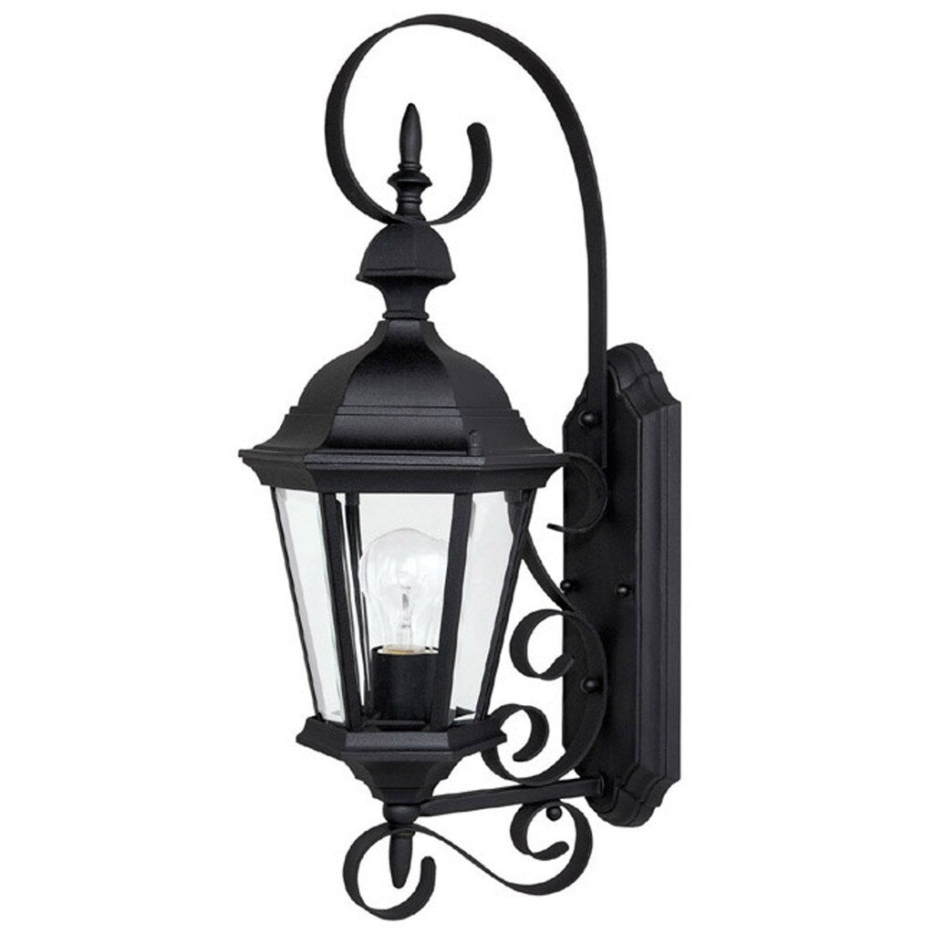 Capital Lighting Carraige House Collection 1 Light Black Outdoor Wall Lantern