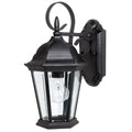 Capital Lighting Carraige House Collection 1 Light Black Outdoor Wall Lantern
