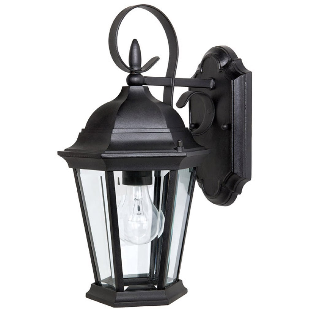 Capital Lighting Carraige House Collection 1 Light Black Outdoor Wall Lantern