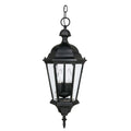 Capital Lighting Carraige House Collection 3 Light Black Hanging Outdoor Lantern