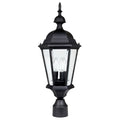 Capital Lighting Carraige House Collection 3 Light Black Outdoor Post Head