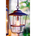 Capital Lighting Creekside Collection 1 Light Black Outdoor Hanging Lantern