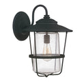 Capital Lighting Creekside Collection 1 Light Black Outdoor Wall Lantern