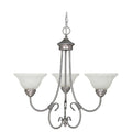 Hometown 3 Light Matte Nickel Chandelier Matte Nickel