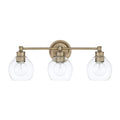 Capital Lighting Mid Century Collection 3 Light Aged Brass Bath Vanity Light