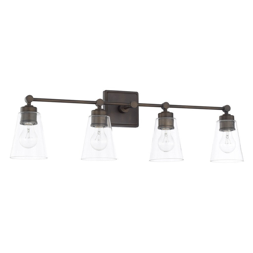 Capital Lighting Signature Collection 4 Light Olde Bronze Bath Vanity Light