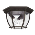 Capital Lighting Traditional 3 Light Old Bronze Outdoor Flush Mount