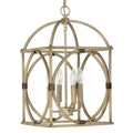 Capital Lighting Traditional French Oak 4 Light Foyer Pendant Chandelier