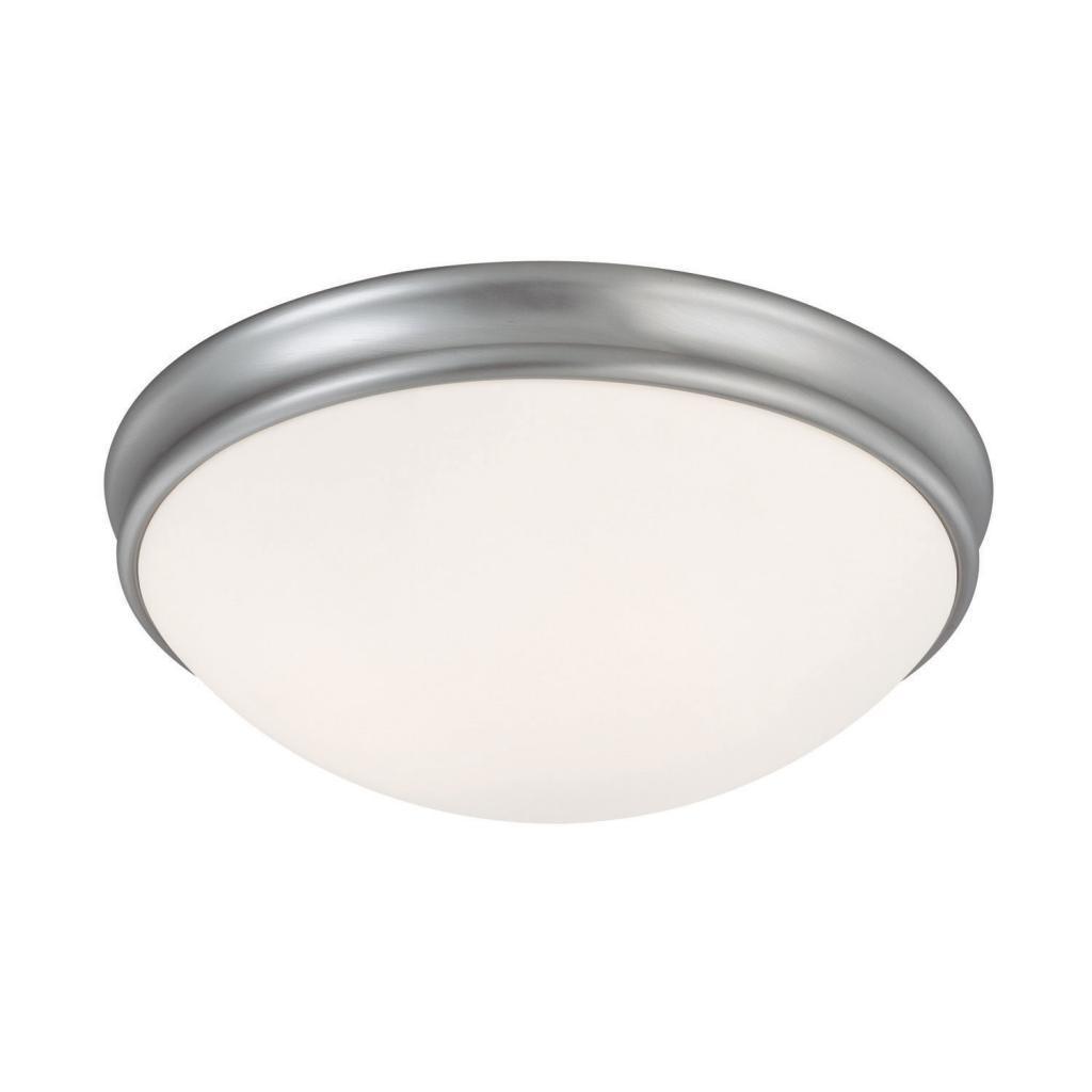 Capital Lighting Transitional 3 Light Matte Nickel Flush Light