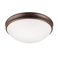 Capital Lighting Transitional 3 Light Oil Bronze Rubbed Flush Light