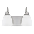 Capital Lighting Trenton Collection 2 Light Brushed Nickel Bath Vanity Light