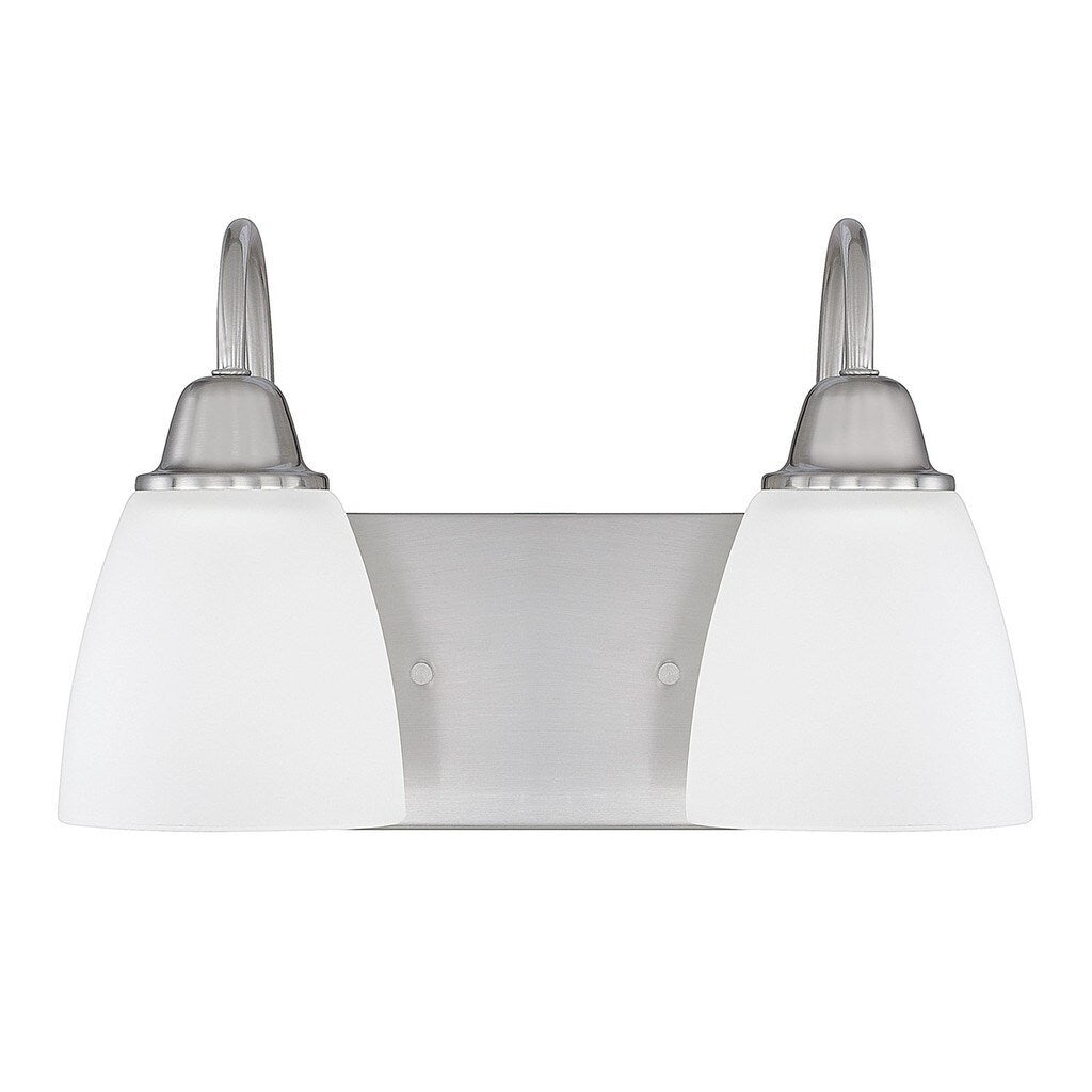 Capital Lighting Trenton Collection 2 Light Brushed Nickel Bath Vanity Light