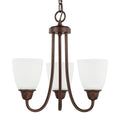 Capital Lighting Trenton Collection 3 Light Bronze Chandelier