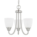 Capital Lighting Trenton Collection 3 Light Brushed Nickel Chandelier