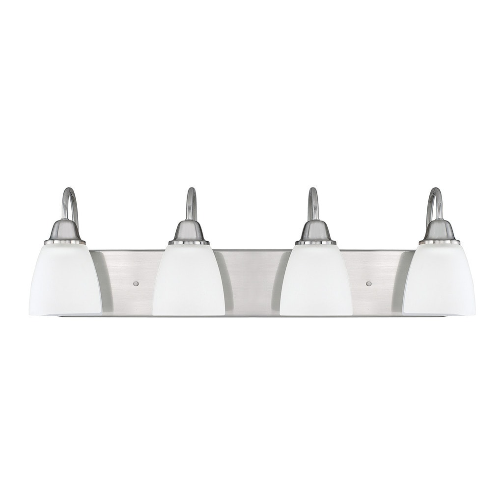 Capital Lighting Trenton Collection 4 Light Brushed Nickel Bath Vanity Light