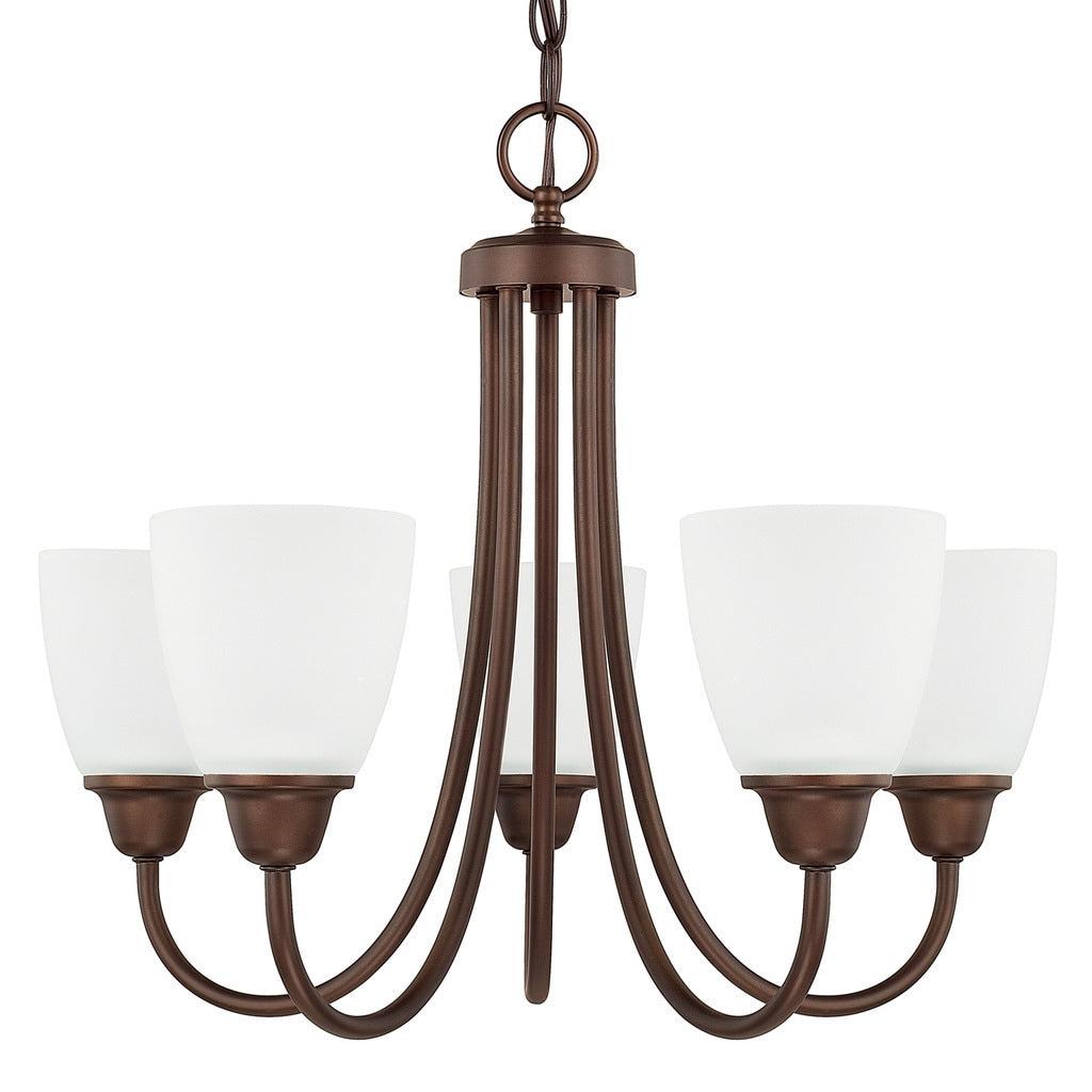 Capital Lighting Trenton Collection 5 Light Bronze Chandelier
