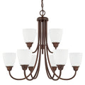 Trenton 9 Light Bronze Chandelier