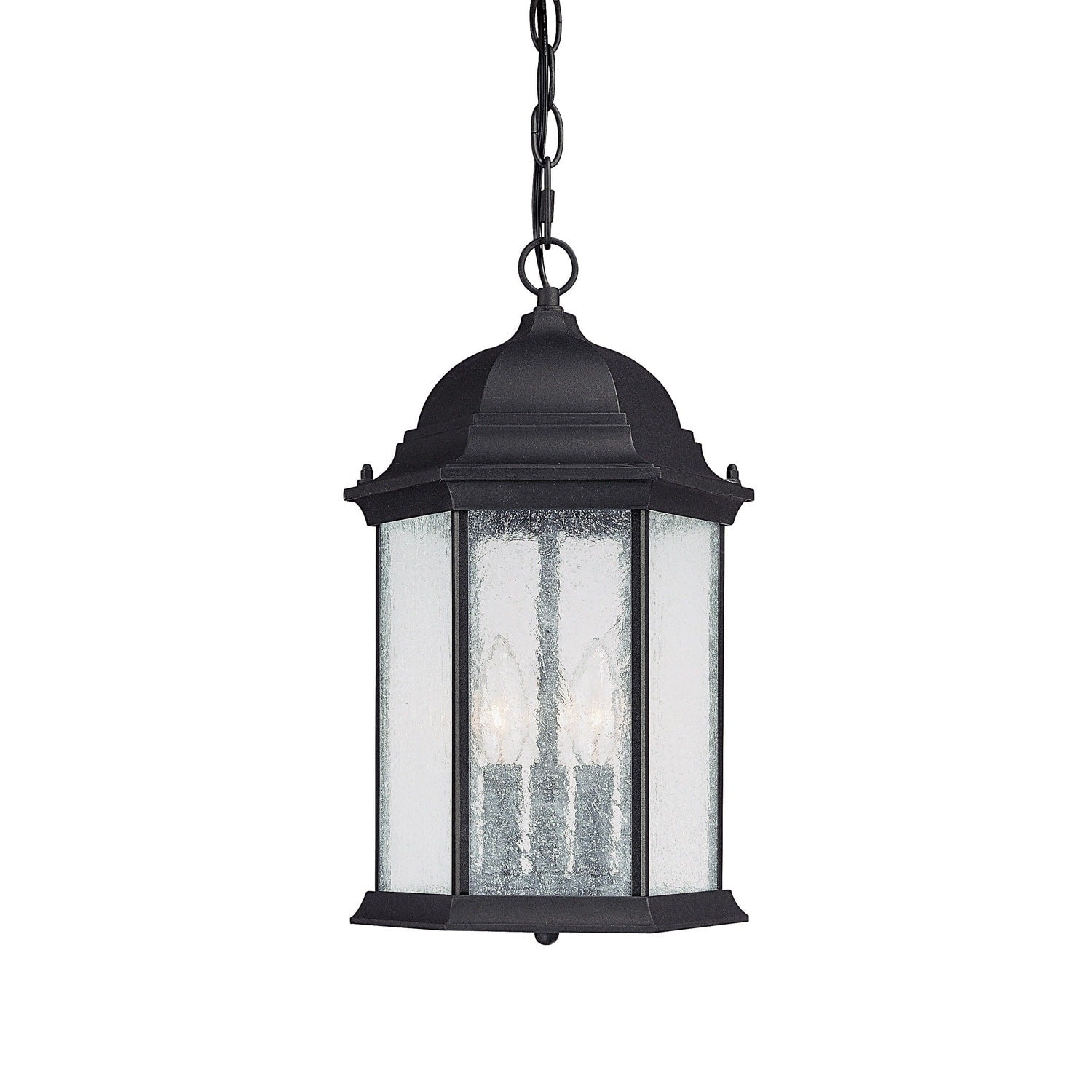 Main Street 3 Light Black Outdoor Hanging Lantern
