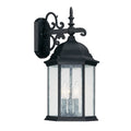 Main Street 3 Light Black Outdoor Wall Lantern