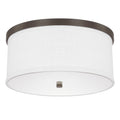 Midtown 3 Light Burnished Bronze Flush Mount Burnished Bronze