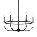 Capital Rylann 6 Light Matte Black Chandelier
