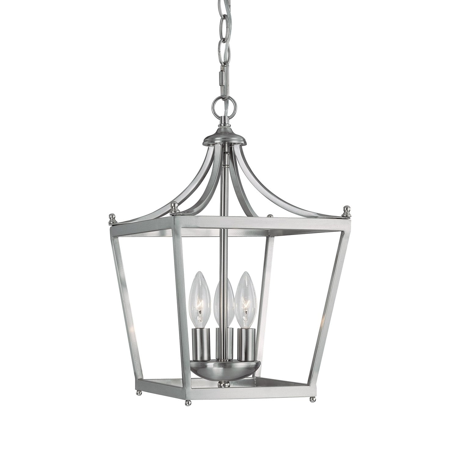 Stanton 3 Light Brushed Nickel Foyer Fixture Brushed Nickel