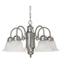 Traditional 5 Light Matte Nickel Chandelier Matte Nickel