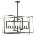 Crystorama Capri Collection 9 Light Raw Steel Chandelier