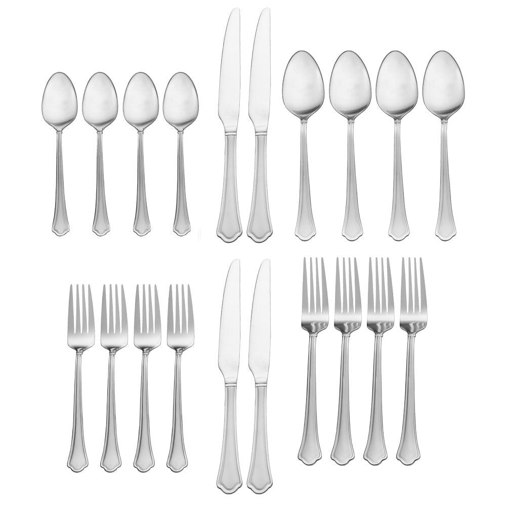Capri Frost 20 Piece Flatware Set