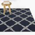 Capri Nautical Knot Compass Area Rug 53 X 7