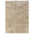 Capri Hand Tufted Leather Suede Beige Area Rug 96 X 136