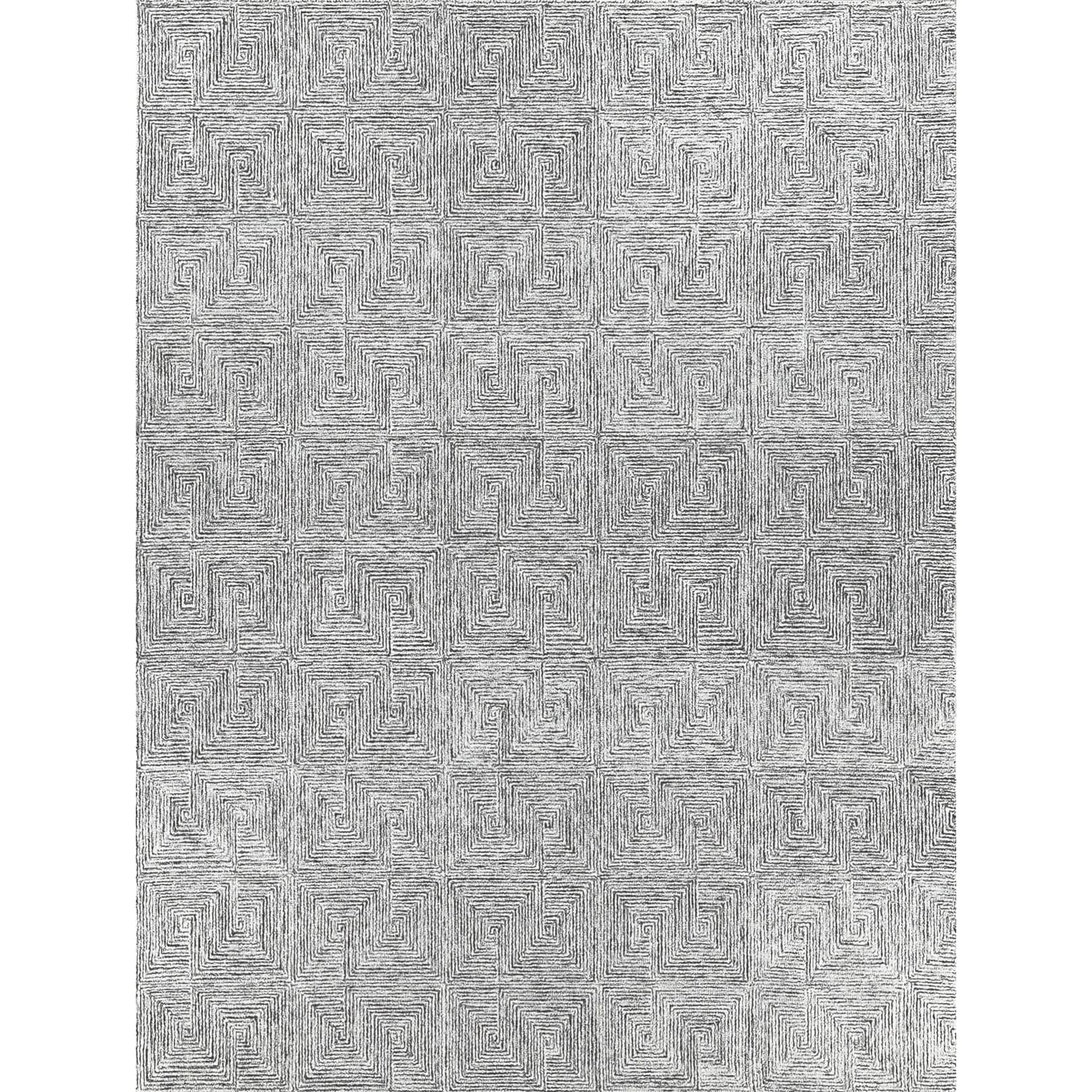Caprice Hand Tufted New Zealand Wool Black Ivory Area Rug