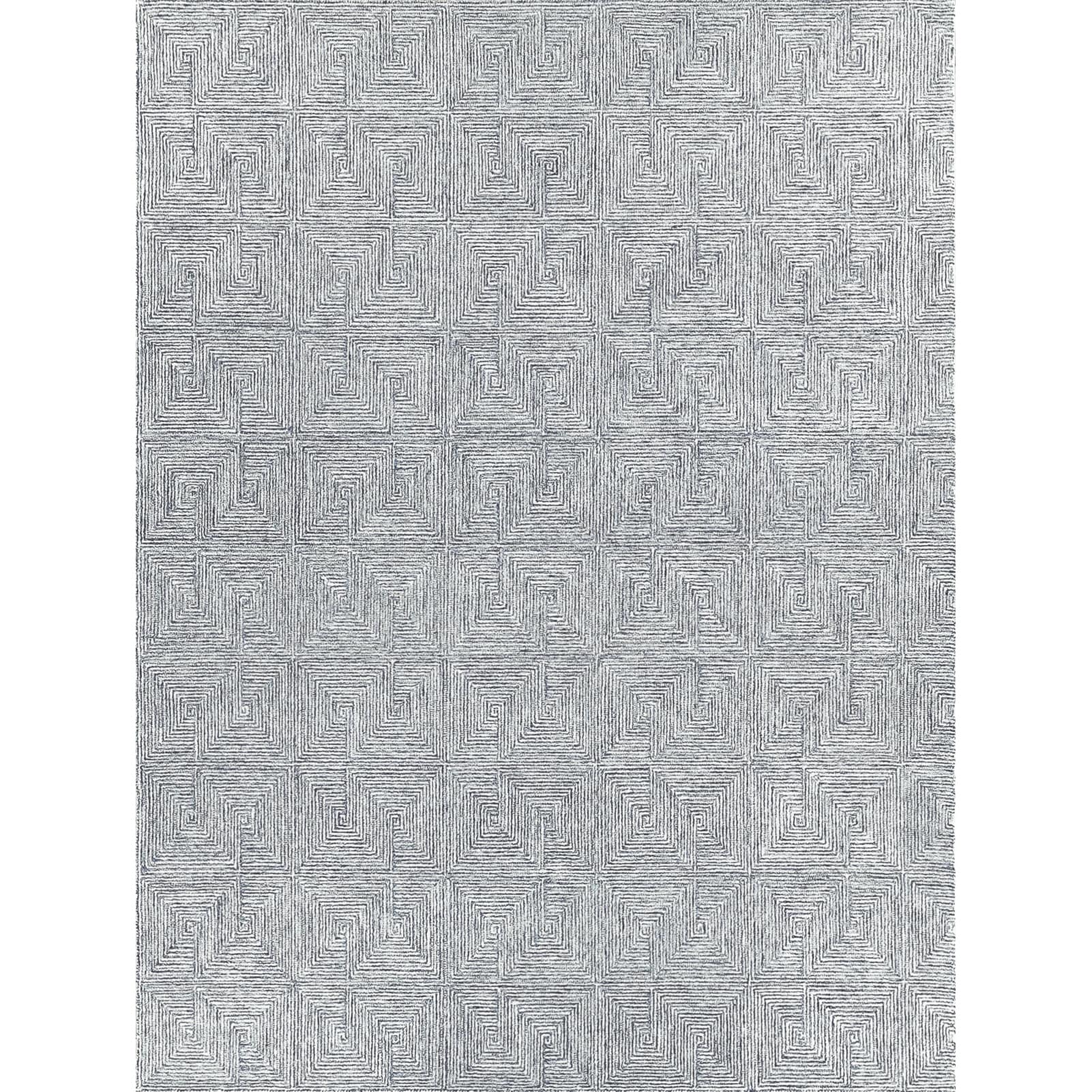 Caprice Hand Tufted New Zealand Wool Blue Ivory Area Rug