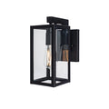 Capture 1 Light Outdoor Sconce Matte Black