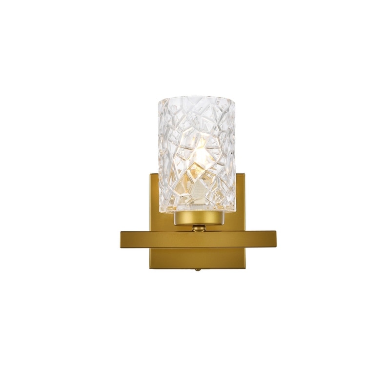 Cara 1 Light Bath Sconce With Clear Shade