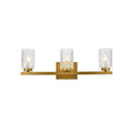 Cara 3 Light Bath Sconce With Clear Shade