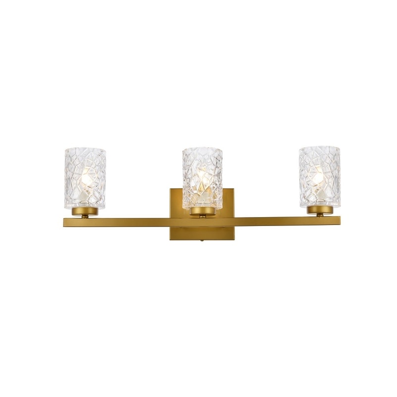 Cara 3 Light Bath Sconce With Clear Shade