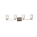 Cara 4 Light Bath Sconce With Clear Shade