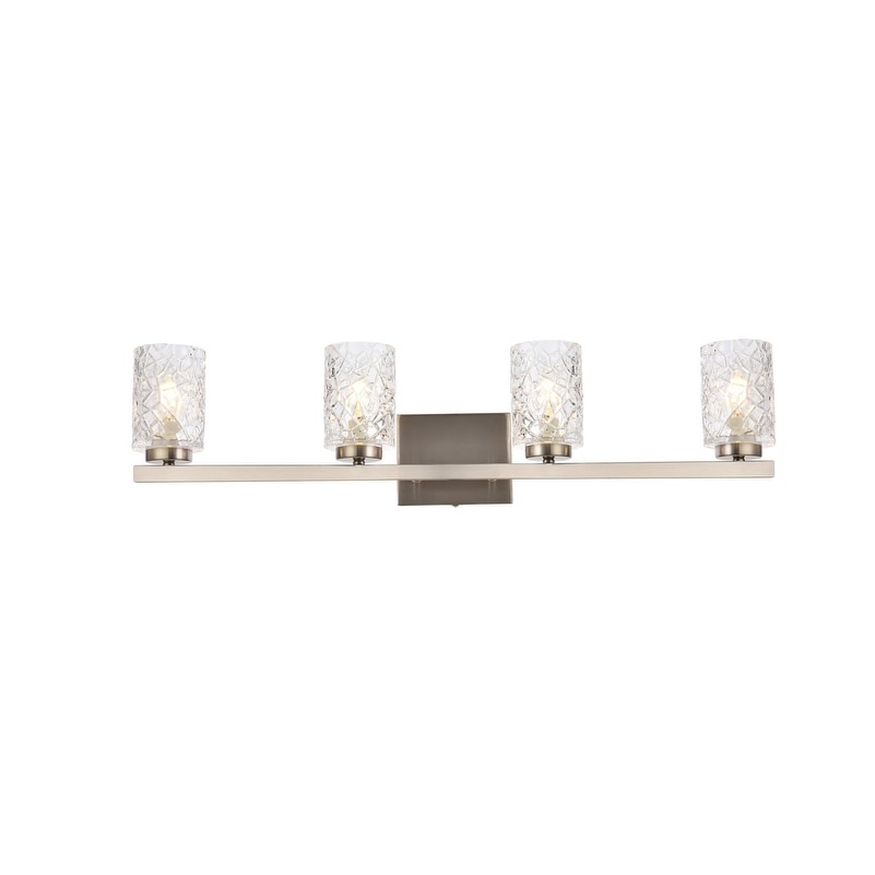 Cara 4 Light Bath Sconce With Clear Shade