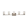 Cara 5 Light Bath Sconce With Clear Shade