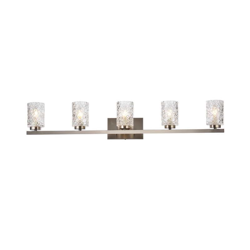 Cara 5 Light Bath Sconce With Clear Shade