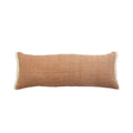 Caramel Coated Fringed Throw Pillow