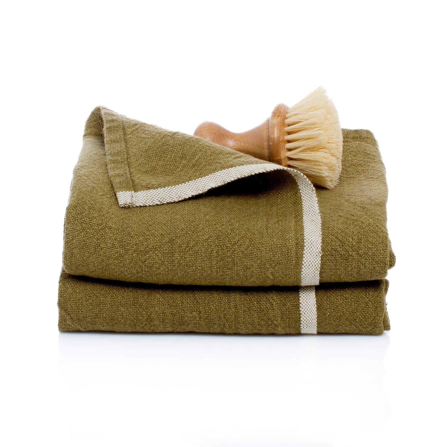 Caravan Chunky Linen Tea Towels Set Of 2