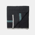Laundered Linen Charcoal Aqua Napkins 20X20 Set Of 4