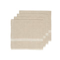 Laundered Linen Natural White Napkins 20X20 Set Of 4