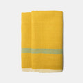 Laundered Linen Lime Aqua Towels 20X30 Set Of 2