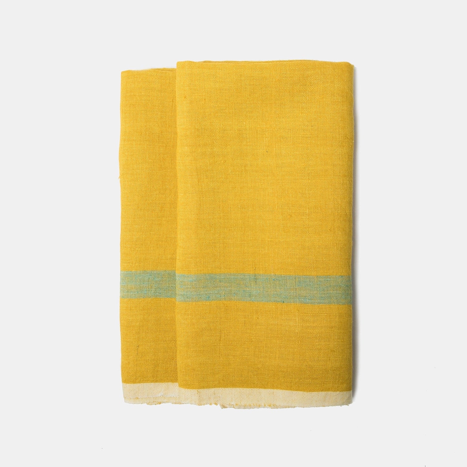 Laundered Linen Lime Aqua Towels 20X30 Set Of 2